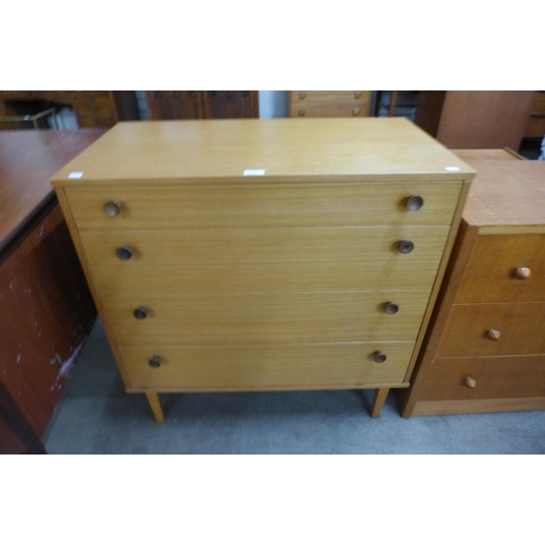 12 - A Meredew teak chest of drawers