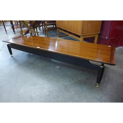 26 - A G-Plan Librenza tola wood and black coffee table