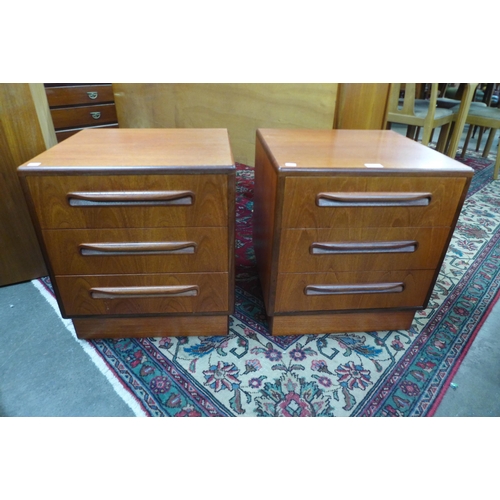 34 - A pair of G-Plan Fresco three drawer chests of drawers