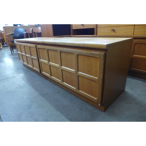 45 - Five Nathan Squares teak cabinets