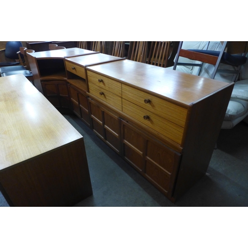 45 - Five Nathan Squares teak cabinets