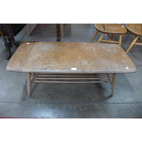 5 - An Ercol Blonde elm and beech Windsor coffee table