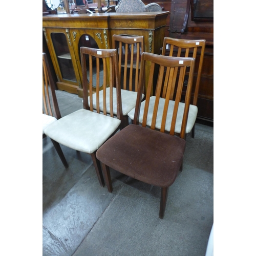 53 - A set of four G-Plan Fresco teak dining chairs