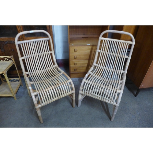 72 - A pair of bamboo chairs