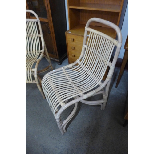 72 - A pair of bamboo chairs