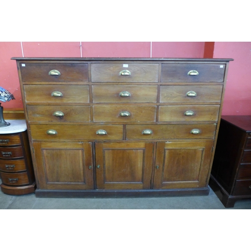 98 - A Victorian mahogany estate cupboard