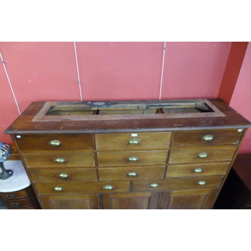 98 - A Victorian mahogany estate cupboard