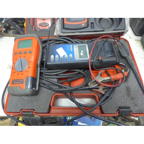 2036 - Snap-on digital video inspection camera with optical fibre lens, Snap-On Scangas diagnostic toolkit ... 