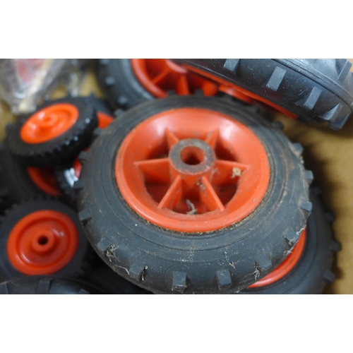 2232 - Vintage toy tractor wheels