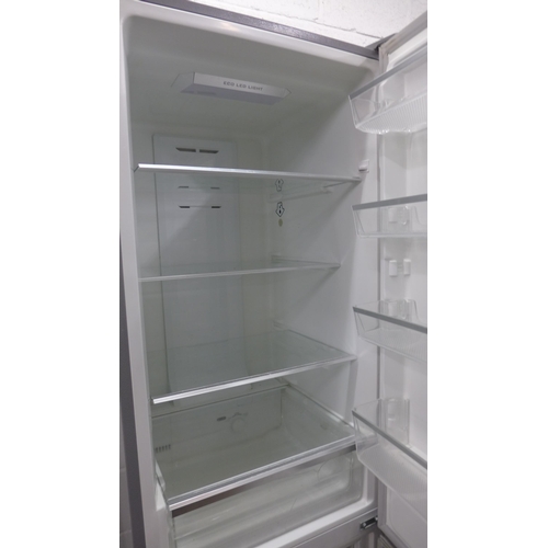 2307 - Valberg designer stainless steel silver fridge freezer plus Beko silver finish dishwasher - fridge f... 