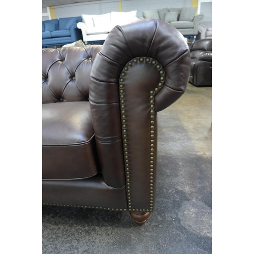 1415 - New Allington Three Seater Brown Leather Sofa, original RRP £1666.66 + VAT (4152-16) * This lot is s... 