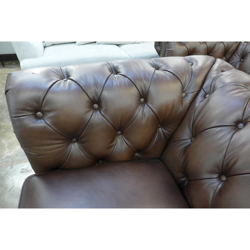 1415 - New Allington Three Seater Brown Leather Sofa, original RRP £1666.66 + VAT (4152-16) * This lot is s... 