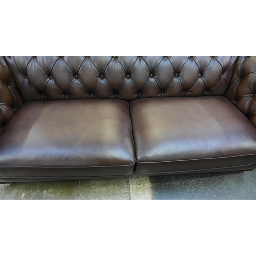 1415 - New Allington Three Seater Brown Leather Sofa, original RRP £1666.66 + VAT (4152-16) * This lot is s... 