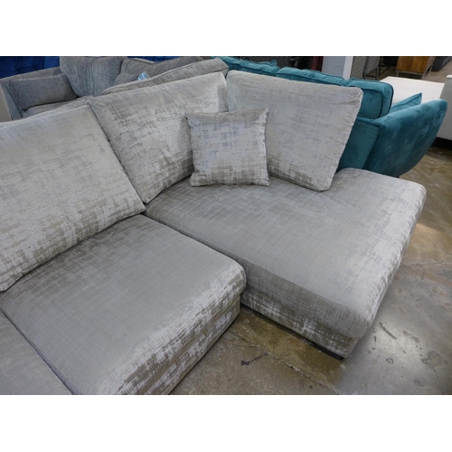 1418 - A Halley grey woodland corner sofa/chaise