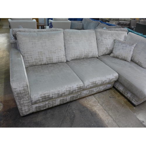 1418 - A Halley grey woodland corner sofa/chaise