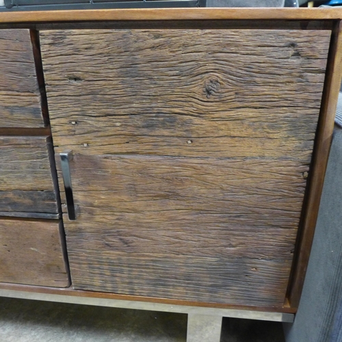 1439 - A rustic timber sideboard - marked top