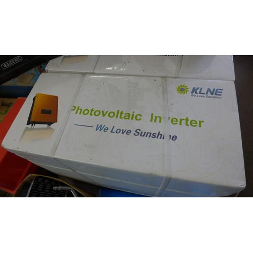 2014 - KLNE Sunteams 3000 photovoltaic inverter, boxed, sealed and unused  *This lot is subject to VAT