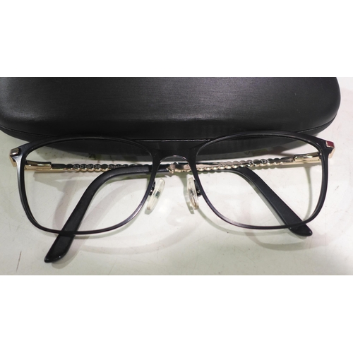 3088 - A pair of Elizabeth Arden Eac 407 1  black metal glasses (269-241)  * this lot is subject to vat