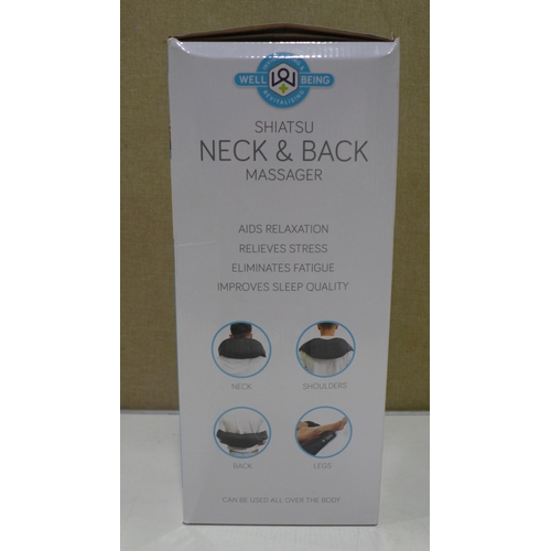 3039 - Wellbeing Shiatsu Neck Massager   (266-402)  * This lot is subject to vat