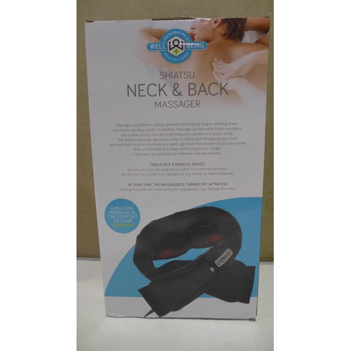 3040 - Wellbeing Shiatsu Neck Massager   (266-403)  * This lot is subject to vat