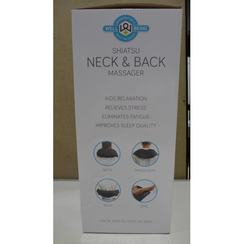 3040 - Wellbeing Shiatsu Neck Massager   (266-403)  * This lot is subject to vat