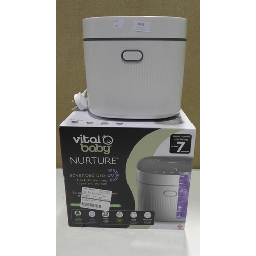 3043 - Vital Baby Uv Steriliser And Dryer  (266-412)  * This lot is subject to vat