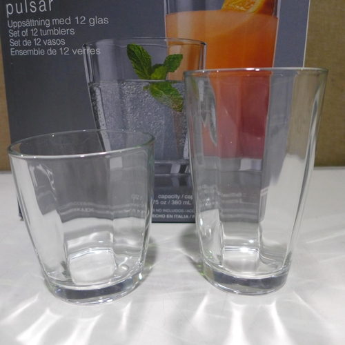 3050 - Bormioli Pulsar Glassware  (266-409)  * This lot is subject to vat