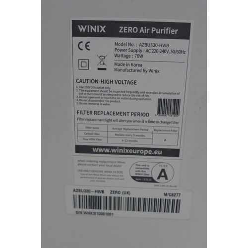 3051 - Winix Zero Air Purifier  , Original RRP £149.99 + Vat      (266-414)  * This lot is subject to vat