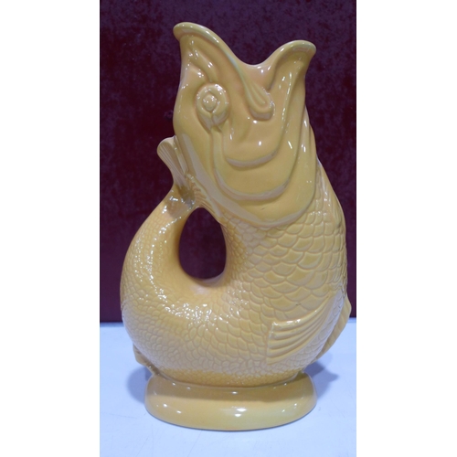 3060 - Yellow Gluggle jug - handmade in UK, Stoke On Trent since 1867, Original Wade Ceramics, Hand Cast/ H... 