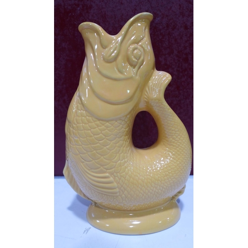 3060 - Yellow Gluggle jug - handmade in UK, Stoke On Trent since 1867, Original Wade Ceramics, Hand Cast/ H... 