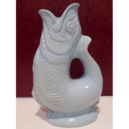 3061 - Sky Blue Gluggle jug - handmade in UK, Stoke On Trent since 1867, Original Wade Ceramics, Hand Cast/... 