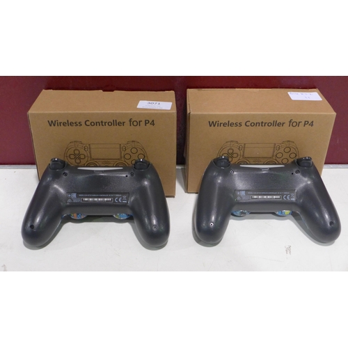 3071 - 2 Wireless controllers for PS4