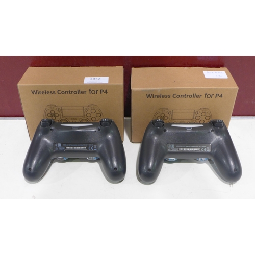 3072 - 2 Wireless controllers for PS4