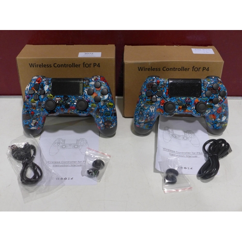 3072 - 2 Wireless controllers for PS4