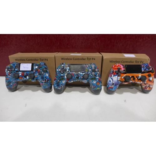 3075 - 3 Wireless controllers for PS4