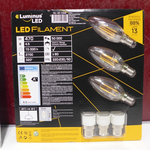 3080 - Conglom Chandelier Bulbs, LED Downlighter, AAA Batteries (266-23)  * This lot is subject to vat