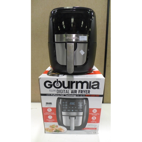 3132 - Gourmia Air Fryer         (266-191)  * This lot is subject to vat