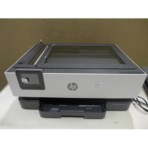 3136 - Hp Officejet Pro 8022 Aio Pr/Cp/Sc/Fx   (266-100)  * This lot is subject to vat