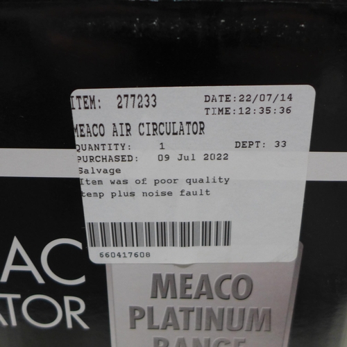 3139 - Meaco Air Circulator With Remote     (266-94)  * This lot is subject to vat