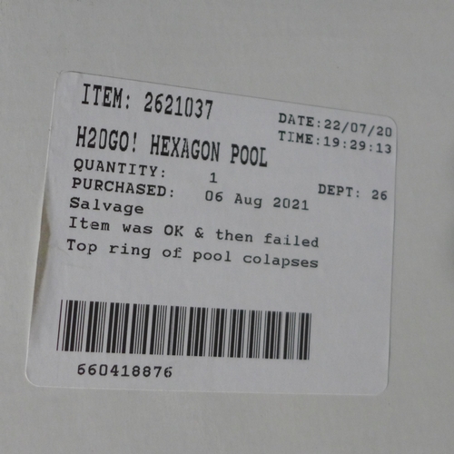 3143 - Playhouse Jump-O-Lene and H20Go! Hexagon Pool      (266-91, 109)  * This lot is subject to vat