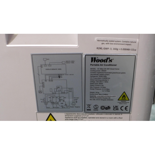 3161 - Woods Air Conditioner With Remote , Original RRP £249.99 + Vat            (266-230)  * This lot is s... 