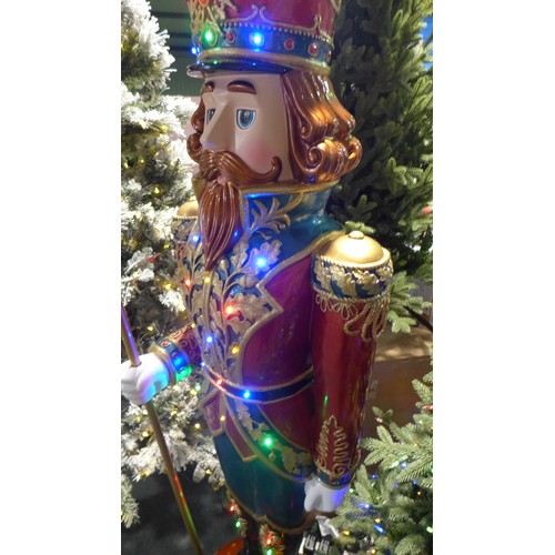 3023 - 6ft (1.8m) Grand Resin Indoor / Outdoor Christmas Nutcracker with 25 LED Lights & Sounds ( 264Z-75) ... 