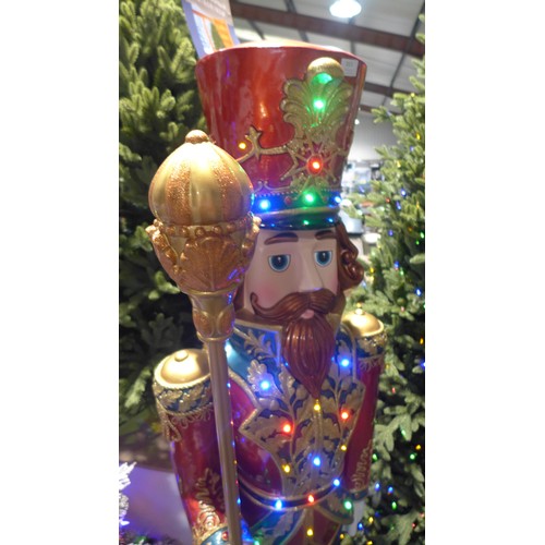 3023 - 6ft (1.8m) Grand Resin Indoor / Outdoor Christmas Nutcracker with 25 LED Lights & Sounds ( 264Z-75) ... 