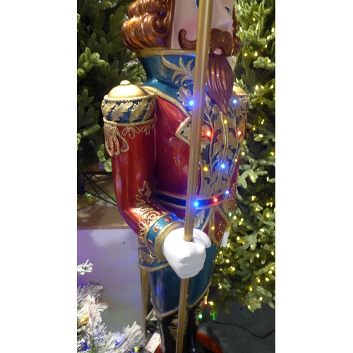 3023 - 6ft (1.8m) Grand Resin Indoor / Outdoor Christmas Nutcracker with 25 LED Lights & Sounds ( 264Z-75) ... 