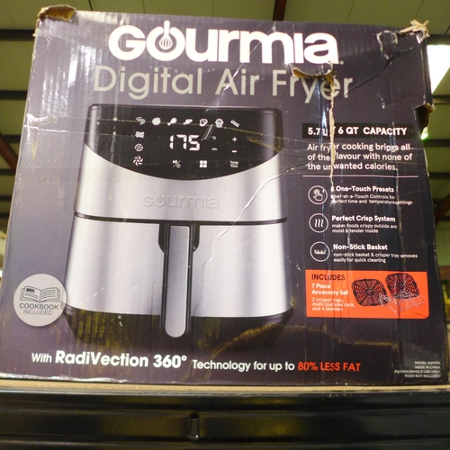 Gourmia Digital Air Fryer 5.7Lt (26619) * This lot is subject to vat