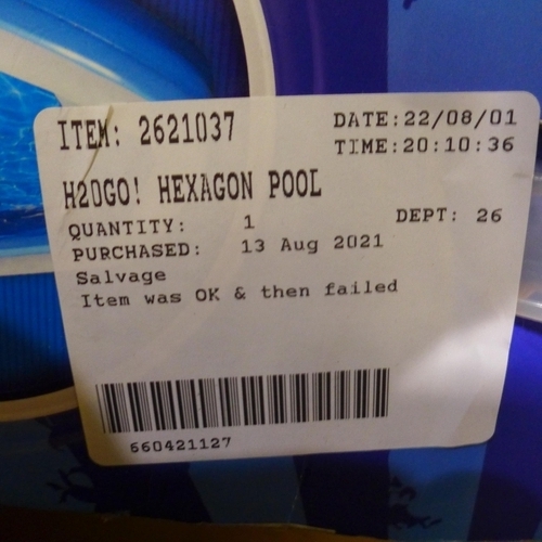 3294 - H20Go! Hexagon Pool       (266-48)  * This lot is subject to vat