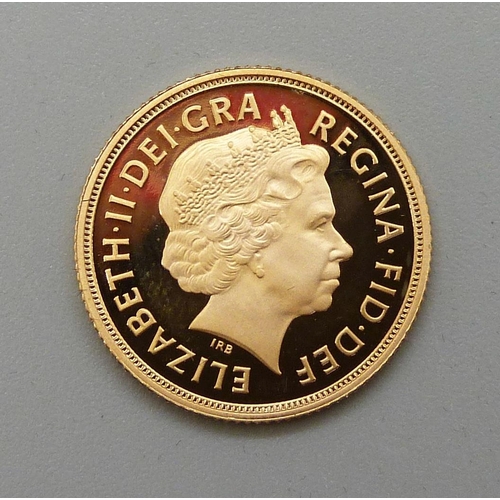 1 - A 2010 proof full sovereign, The Royal Mint, limited edition