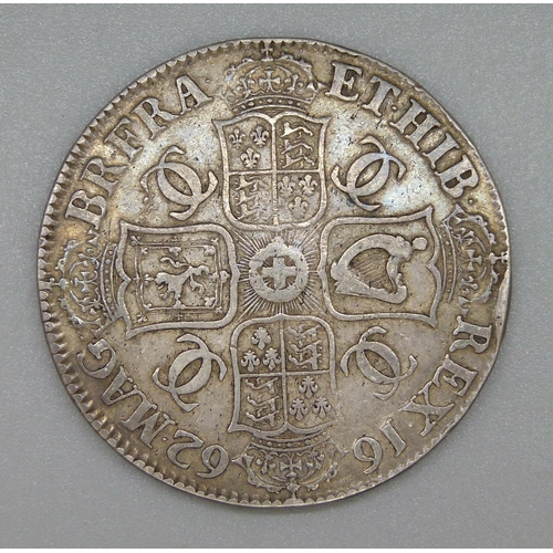 113 - A Charles II 1662 crown