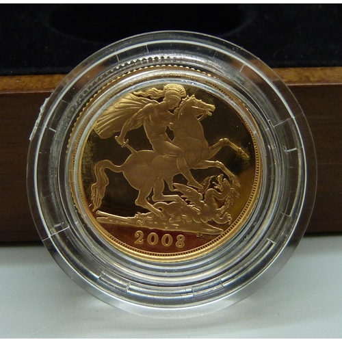 124 - The Royal Mint 2008 proof sovereign