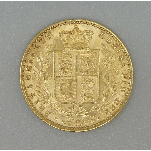 128 - A Victorian 1857 full sovereign